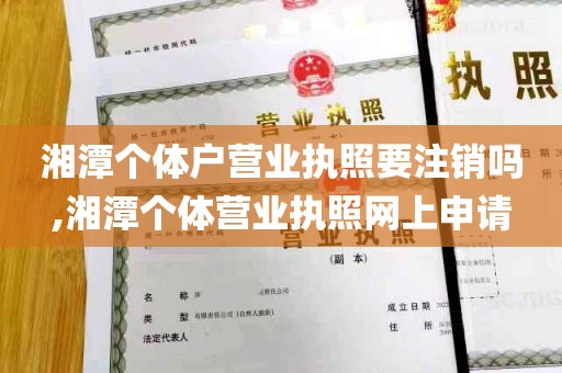 湘潭个体户营业执照要注销吗,湘潭个体营业执照网上申请