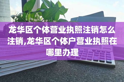 龙华区个体营业执照注销怎么注销,龙华区个体户营业执照在哪里办理