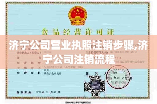 济宁公司营业执照注销步骤,济宁公司注销流程