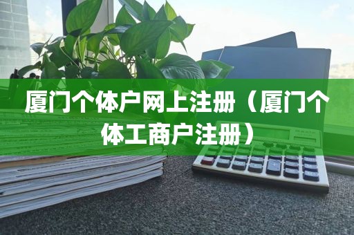 厦门个体户网上注册（厦门个体工商户注册）