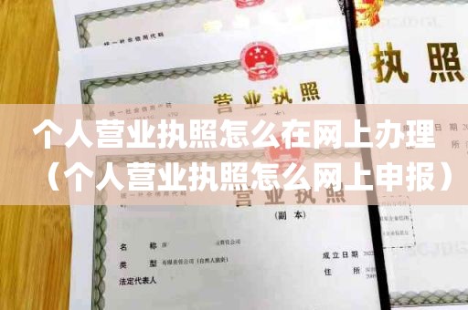 个人营业执照怎么在网上办理（个人营业执照怎么网上申报）