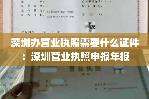 深圳办营业执照需要什么证件：深圳营业执照申报年报