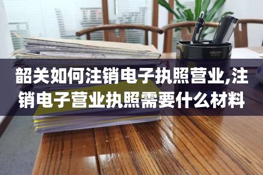 韶关如何注销电子执照营业,注销电子营业执照需要什么材料