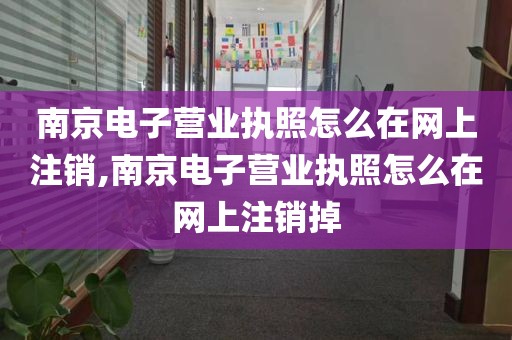 南京电子营业执照怎么在网上注销,南京电子营业执照怎么在网上注销掉