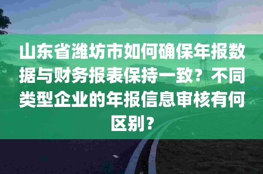 山东省潍坊市如何确保年报数据与财务报表保持一致？不同类型企业的年报信息审核有何区别？