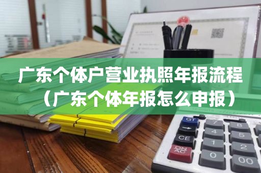 广东个体户营业执照年报流程（广东个体年报怎么申报）