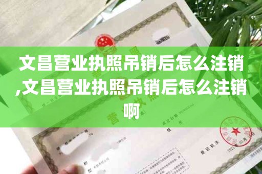 文昌营业执照吊销后怎么注销,文昌营业执照吊销后怎么注销啊