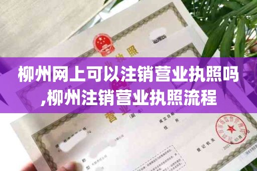 柳州网上可以注销营业执照吗,柳州注销营业执照流程