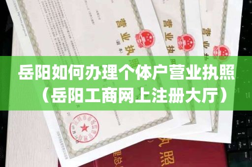 岳阳如何办理个体户营业执照（岳阳工商网上注册大厅）