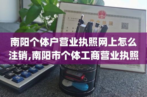 南阳个体户营业执照网上怎么注销,南阳市个体工商营业执照