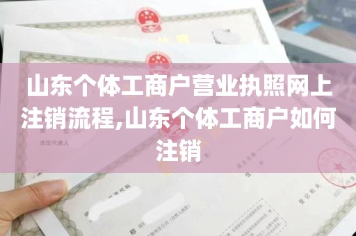 山东个体工商户营业执照网上注销流程,山东个体工商户如何注销