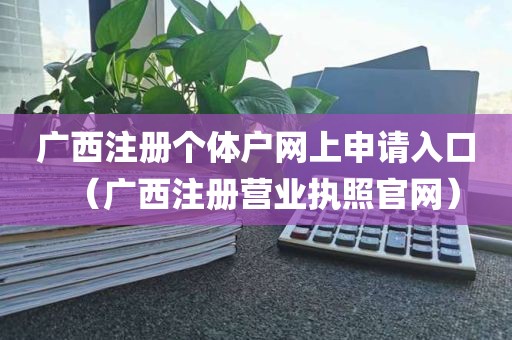 广西注册个体户网上申请入口（广西注册营业执照官网）