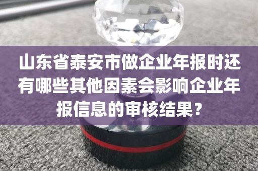 山东省泰安市做企业年报时还有哪些其他因素会影响企业年报信息的审核结果？