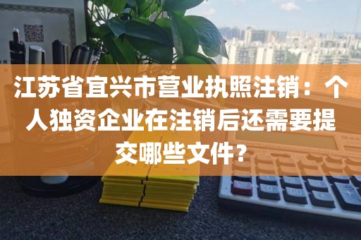 江苏省宜兴市营业执照注销：个人独资企业在注销后还需要提交哪些文件？