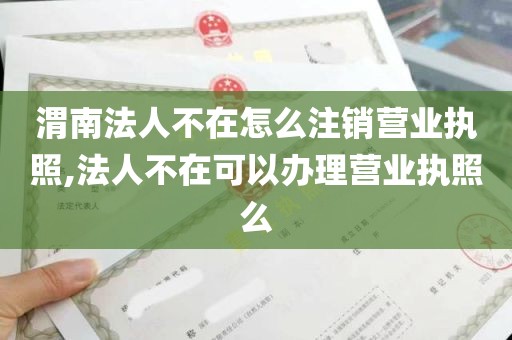 渭南法人不在怎么注销营业执照,法人不在可以办理营业执照么