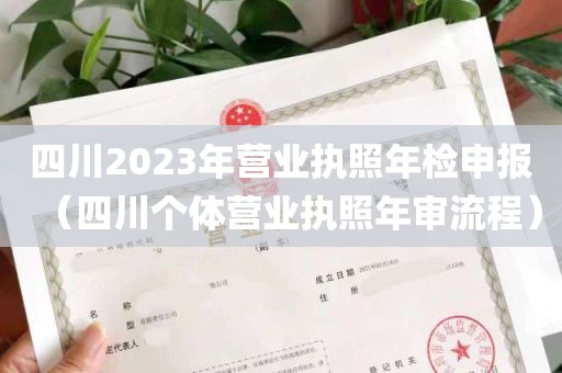 四川2023年营业执照年检申报（四川个体营业执照年审流程）