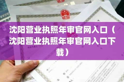 沈阳营业执照年审官网入口（沈阳营业执照年审官网入口下载）