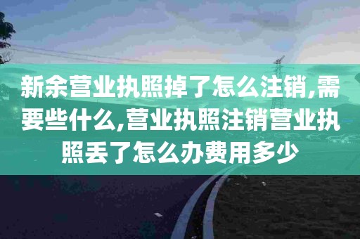 新余营业执照掉了怎么注销,需要些什么,营业执照注销营业执照丢了怎么办费用多少