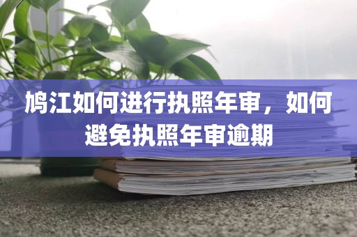 鸠江如何进行执照年审，如何避免执照年审逾期