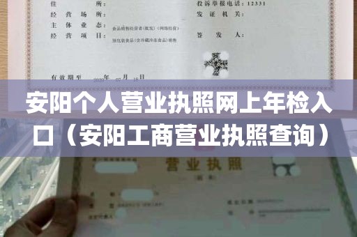 安阳个人营业执照网上年检入口（安阳工商营业执照查询）