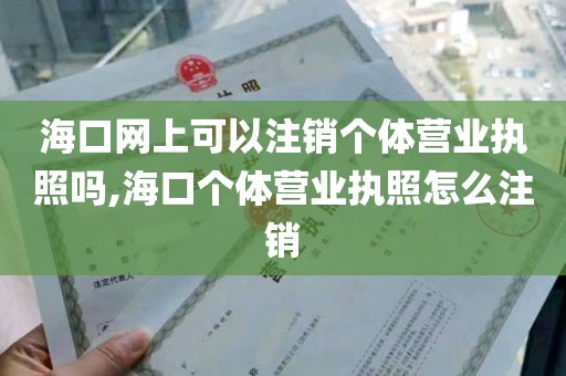 海口网上可以注销个体营业执照吗,海口个体营业执照怎么注销